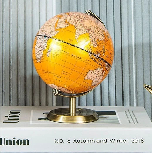 23cm World Globe Earth Map Tellurion Geography Teaching Aid for Office Desktop