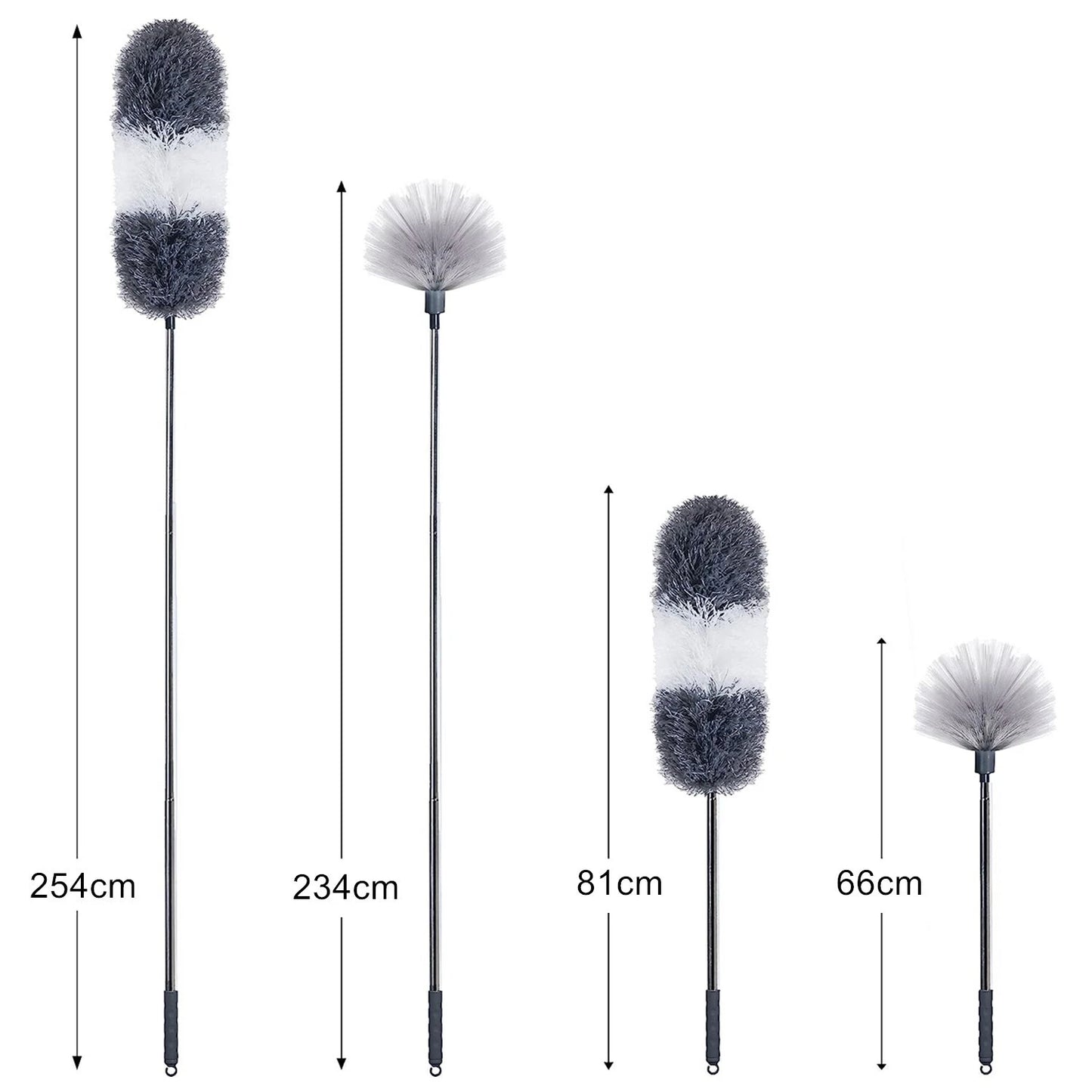 Microfiber Feather Duster Retractable Pole Bendable Duster for Ceiling Fans Cars