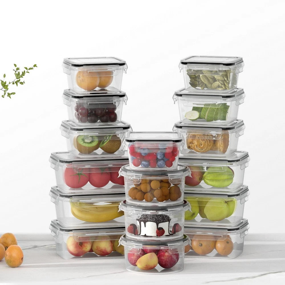 5-star chef 16PCS Airtight Food Storage Container Fridge Freezer Kitchen Box