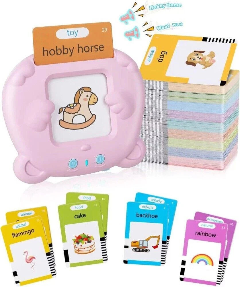 Talking Flash Cards for Toddlers Words Learning Toys Preschool Audible Game Toy