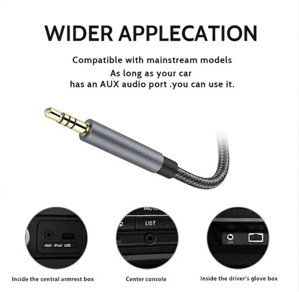 USB C to 3.5mm AUX Audio Cable Braided Type C to Jack Car Stereo Apple Samsung
