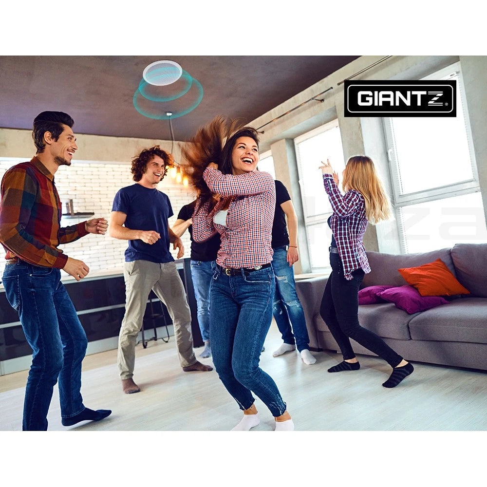 Giantz 6''Ceiling Speakers In Wall Speaker Home Audio Stereos Tweeter 2pcs