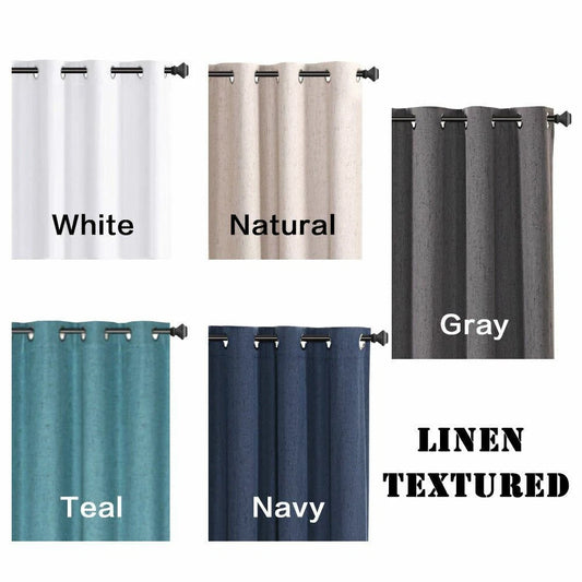 1 Panel Extra Wider 100% Blackout Curtain Thermal Insulated Drapes with Coating