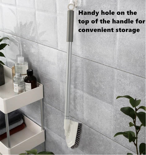 Adjustable Long Handle Floor Brush Cleaning Brush for Tub Tiles Glass Walls
