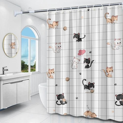 Mildew Proof Bathroom Curtain Waterproof Printed Shower Curtain