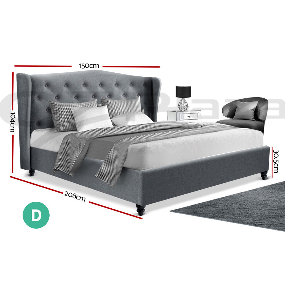Artiss Bed Frame Double Queen King Size Base Mattress Platform Fabric Wooden