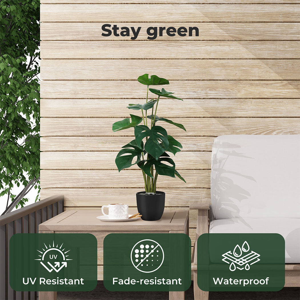 Lambu Artificial Plants Palm in Pot Fake Tree Lifelike Home Office Decor Indoor