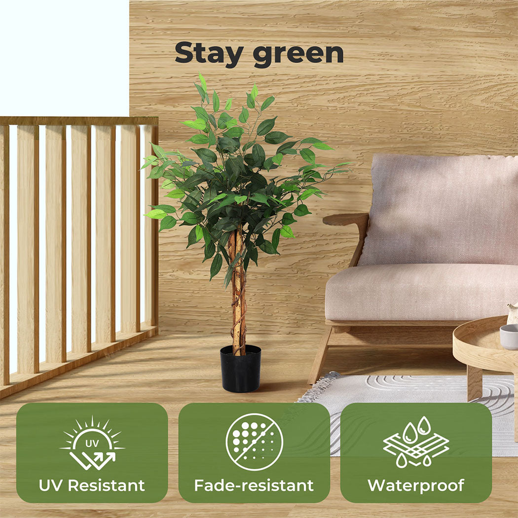 Lambu Artificial Plants Palm in Pot Fake Tree Lifelike Home Office Decor Indoor
