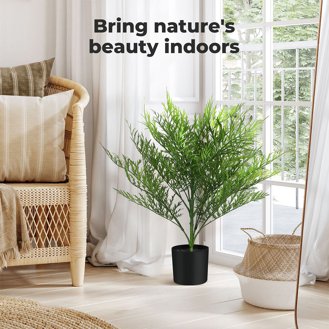 Lambu Artificial Plants Palm in Pot Fake Tree Lifelike Home Office Decor Indoor