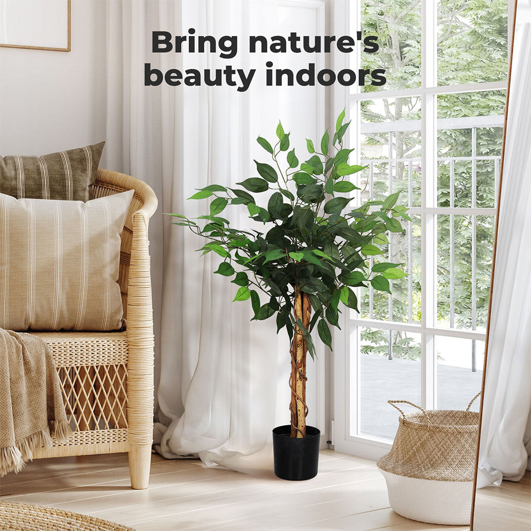 Lambu Artificial Plants Palm in Pot Fake Tree Lifelike Home Office Decor Indoor