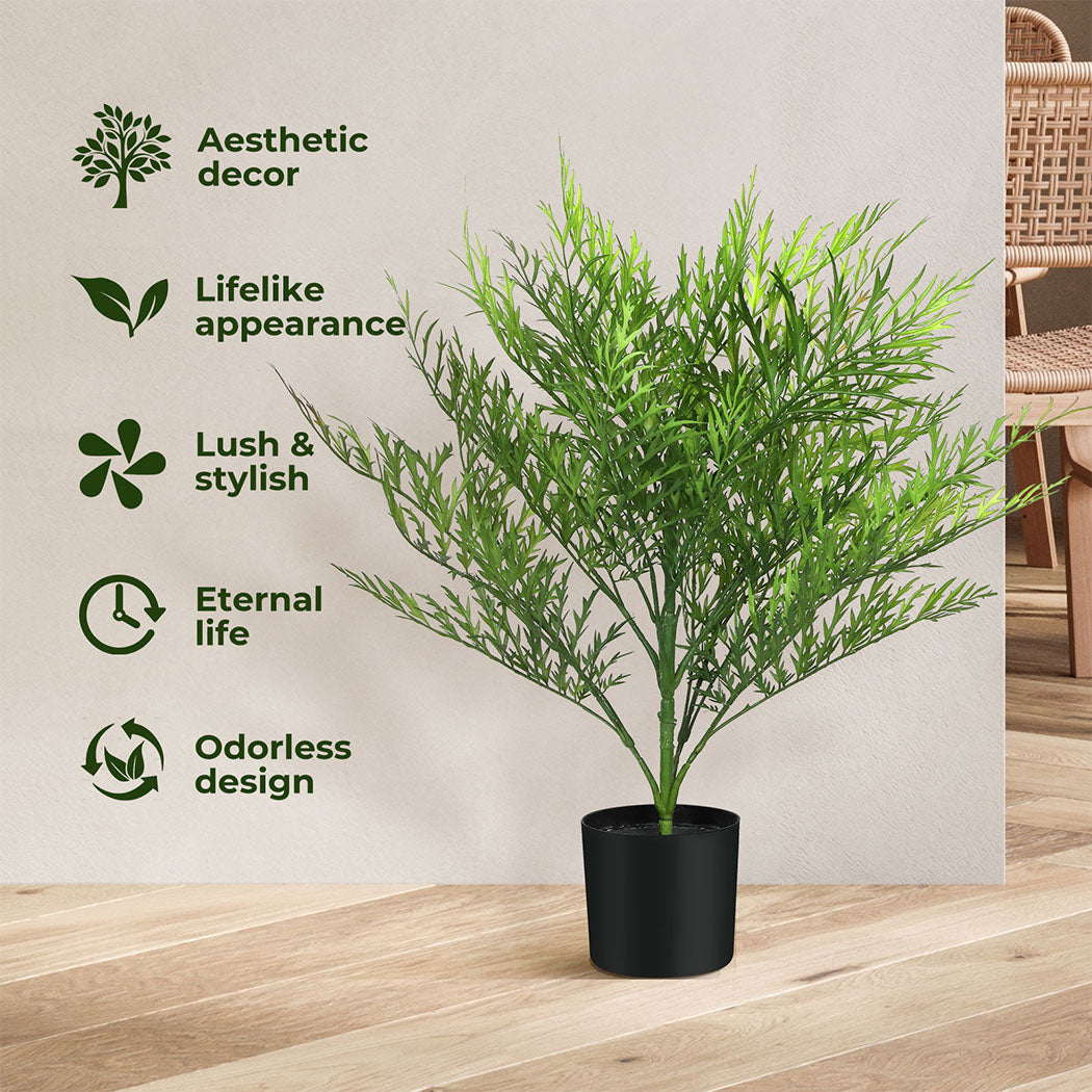 Lambu Artificial Plants Palm in Pot Fake Tree Lifelike Home Office Decor Indoor