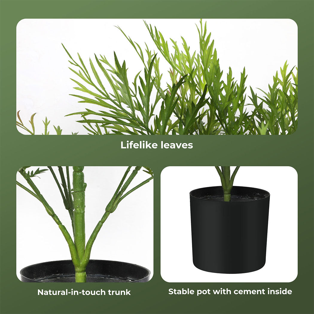 Lambu Artificial Plants Palm in Pot Fake Tree Lifelike Home Office Decor Indoor