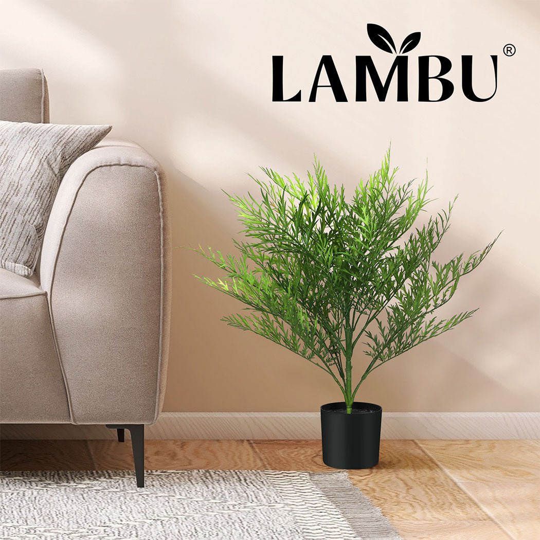 Lambu Artificial Plants Palm in Pot Fake Tree Lifelike Home Office Decor Indoor