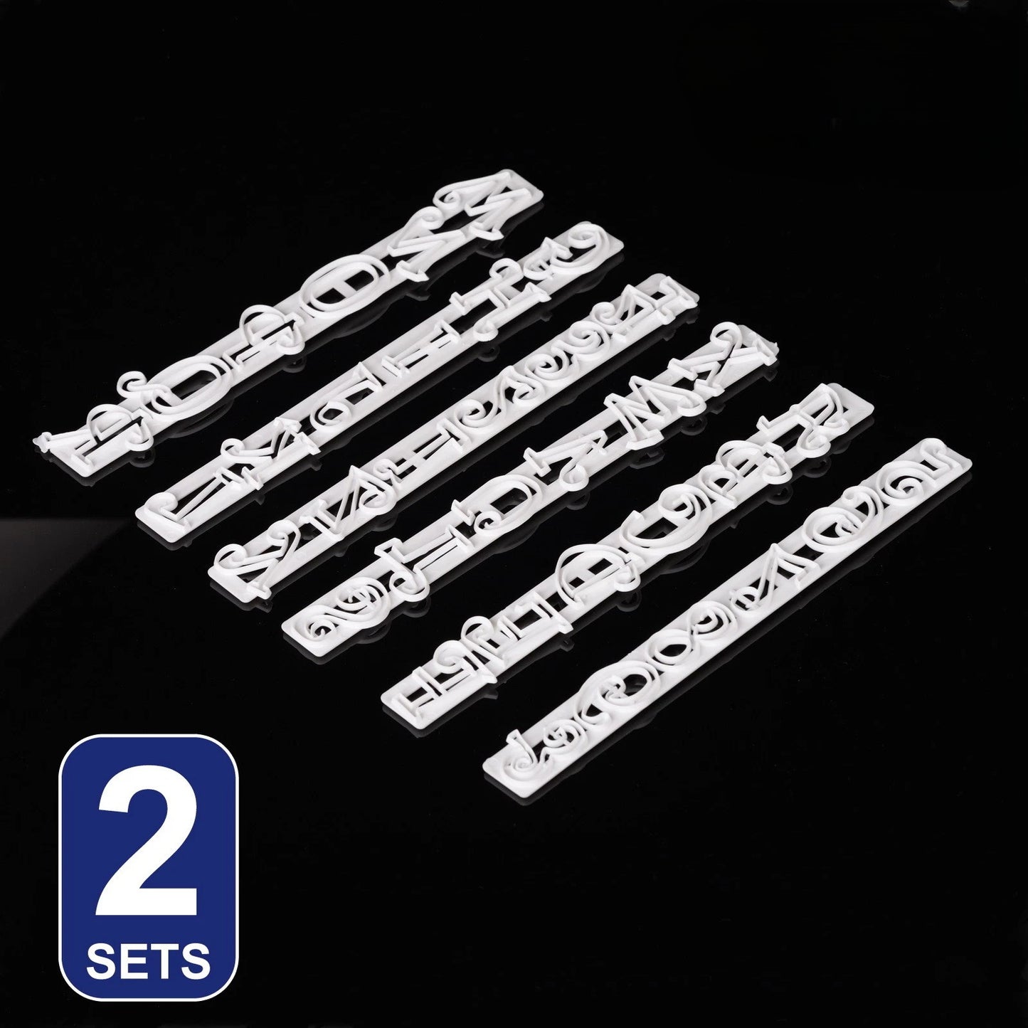 Fondant Cake Mould Alphabet Letter Number Cookie Embosser Baking DIY Birthday