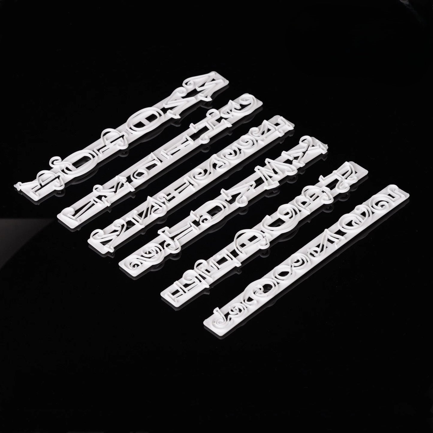 Fondant Cake Mould Alphabet Letter Number Cookie Embosser Baking DIY Birthday
