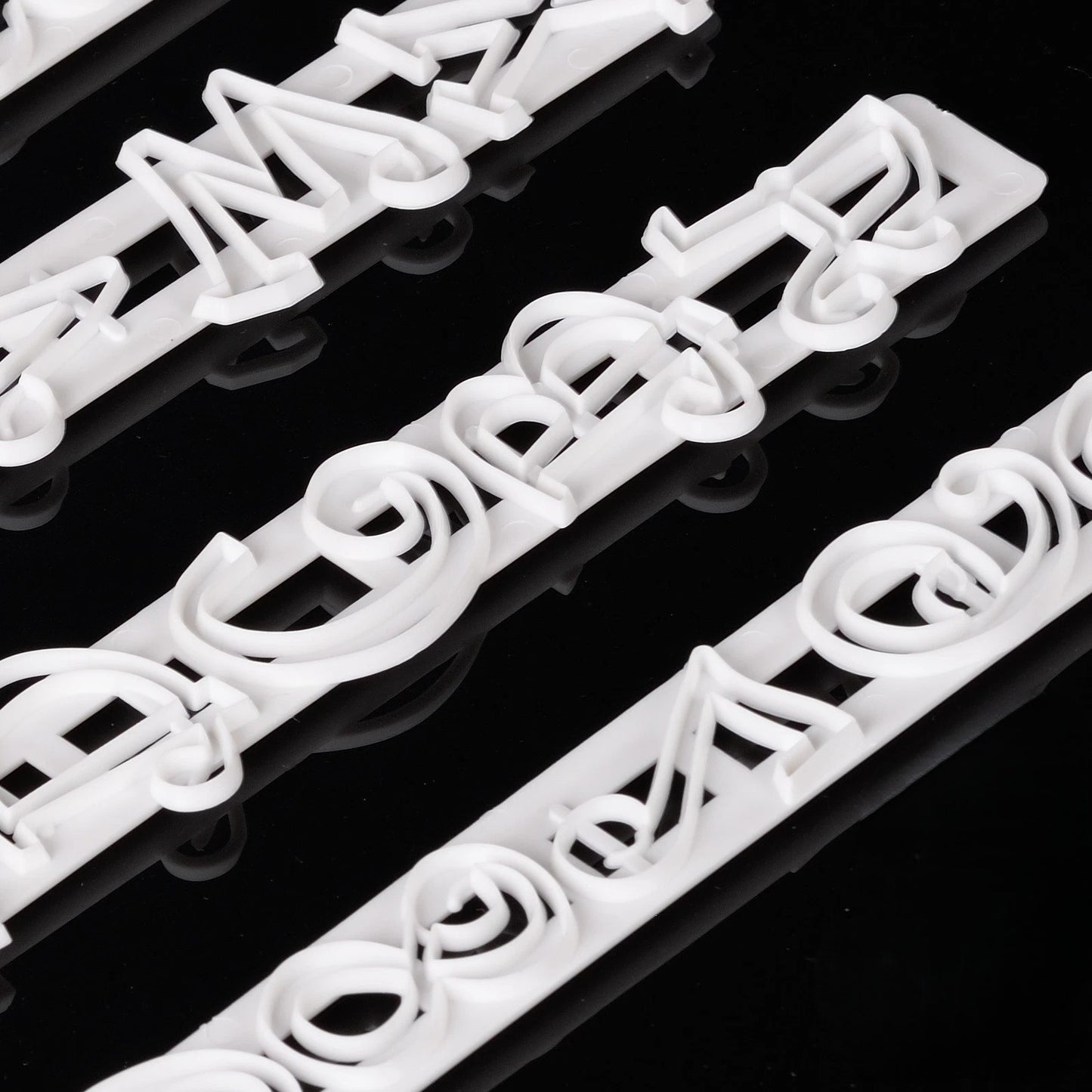 Fondant Cake Mould Alphabet Letter Number Cookie Embosser Baking DIY Birthday