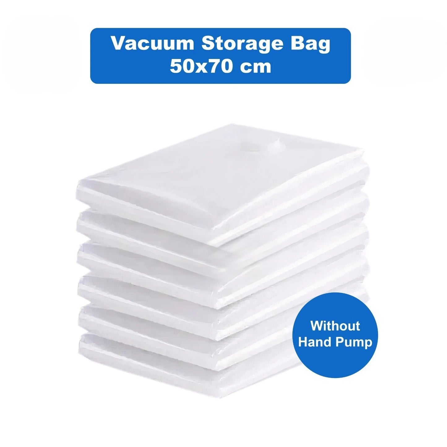 Vacuum Storage Bags Space Saver Kit with Hand Pump for Clothes Travel Organizer