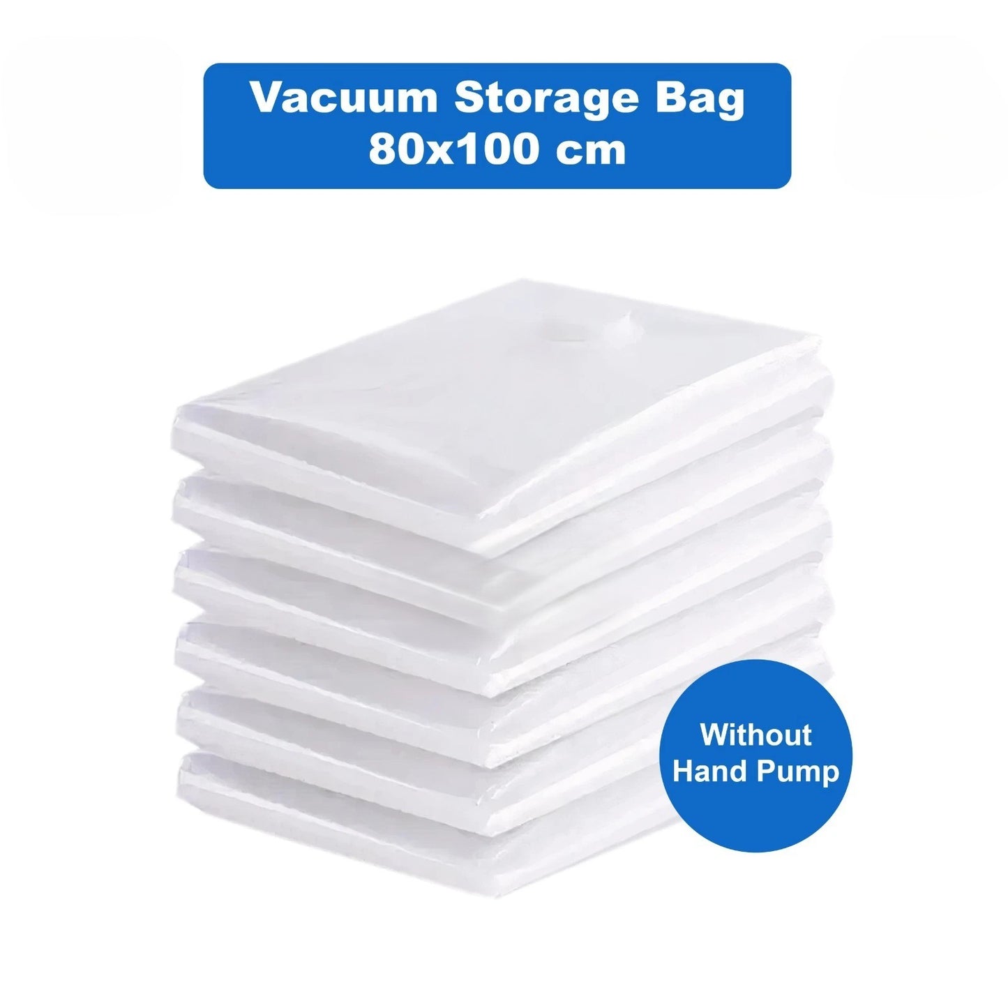 Vacuum Storage Bags Space Saver Kit with Hand Pump for Clothes Travel Organizer