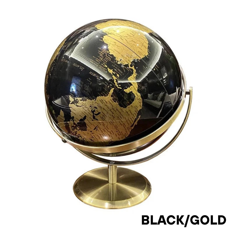23cm World Globe Earth Map Tellurion Geography Teaching Aid for Office Desktop