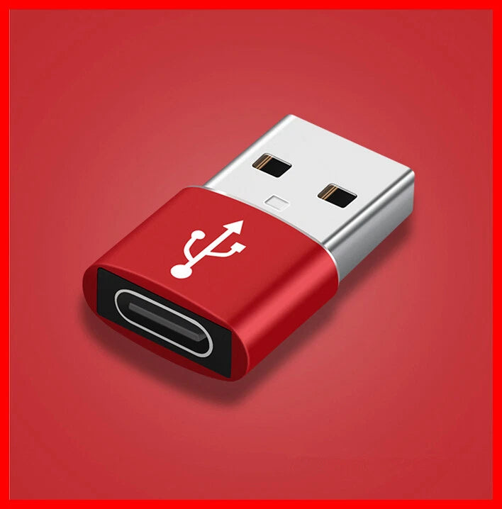USB Type A Male to USB C Type C Female Charging Port Adapter Fast Converter