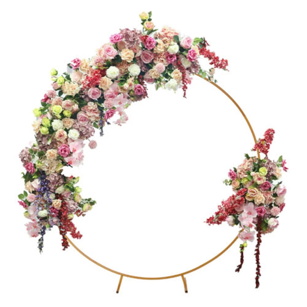 2M Round Wedding Balloon Arch Backdrop Stand Flower Party Decoration Background