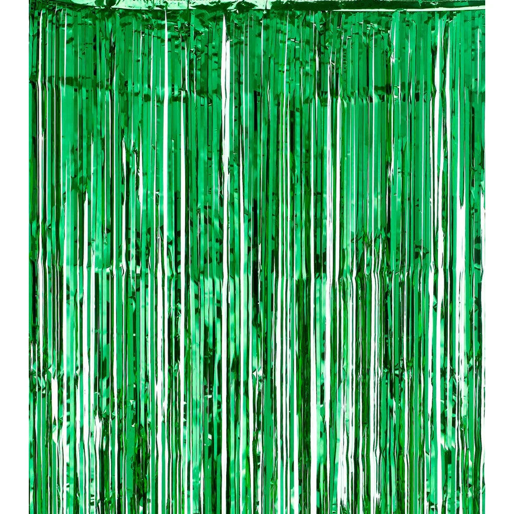 2M Metallic Fringe Tinsel Curtain Foil Backdrop Streamer Event Party Drop AUS