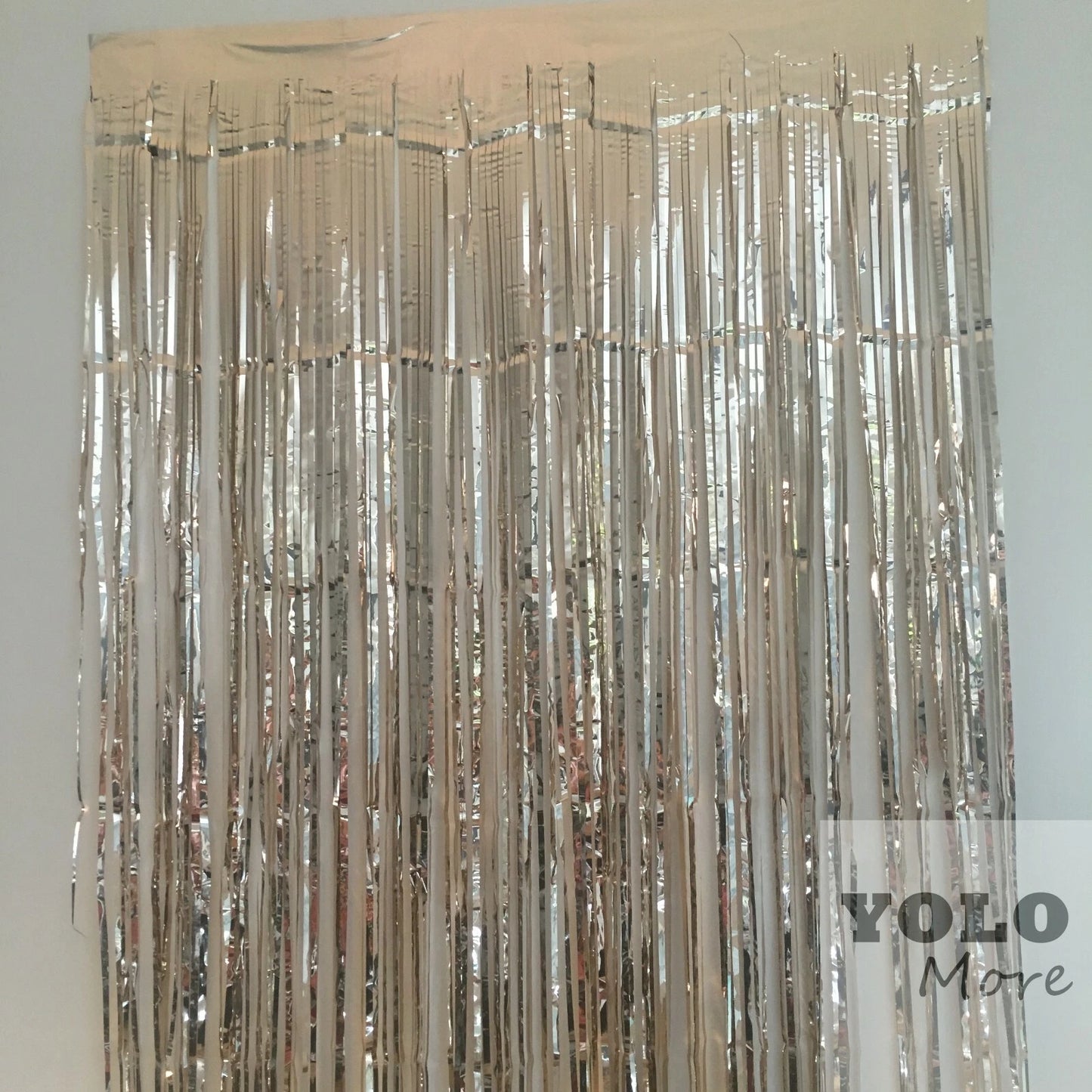 2M Metallic Fringe Tinsel Curtain Foil Backdrop Streamer Event Party Drop AUS