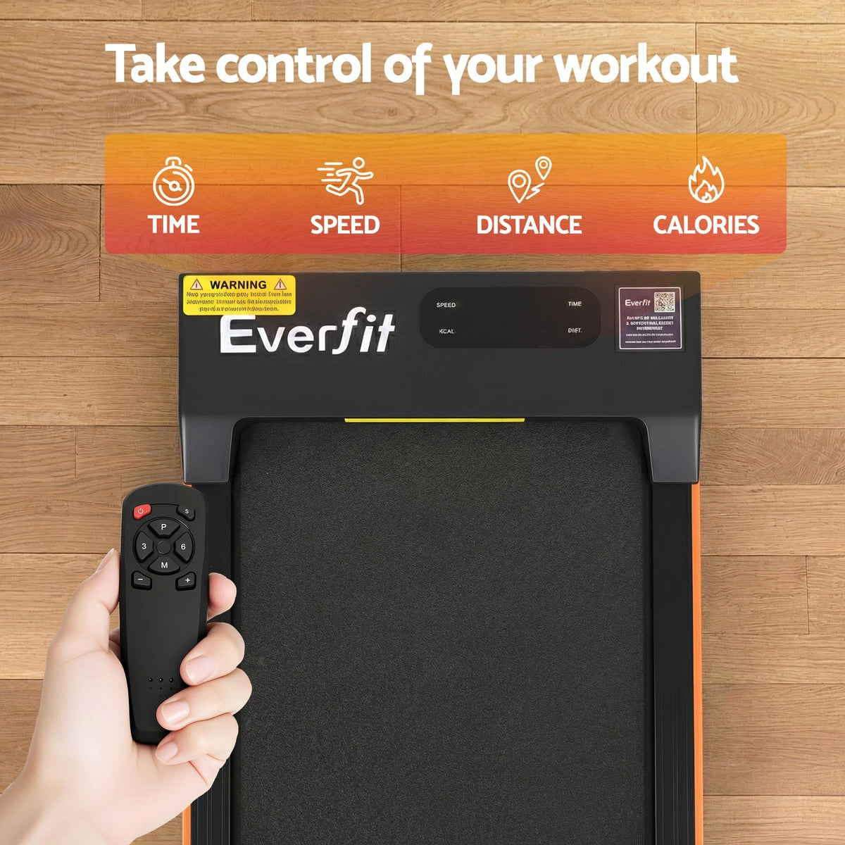 Everfit 3 in 1 Walking Pad Treadmill 12% Incline Under Desk Treadmills 38cmBelt