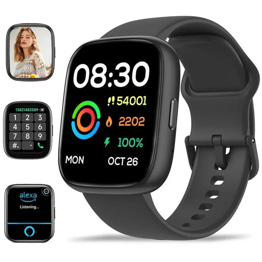 Vibeat Smart Watch for Men Women 1.83" Alexa Built-in Waterproof IP68 Smartwatch