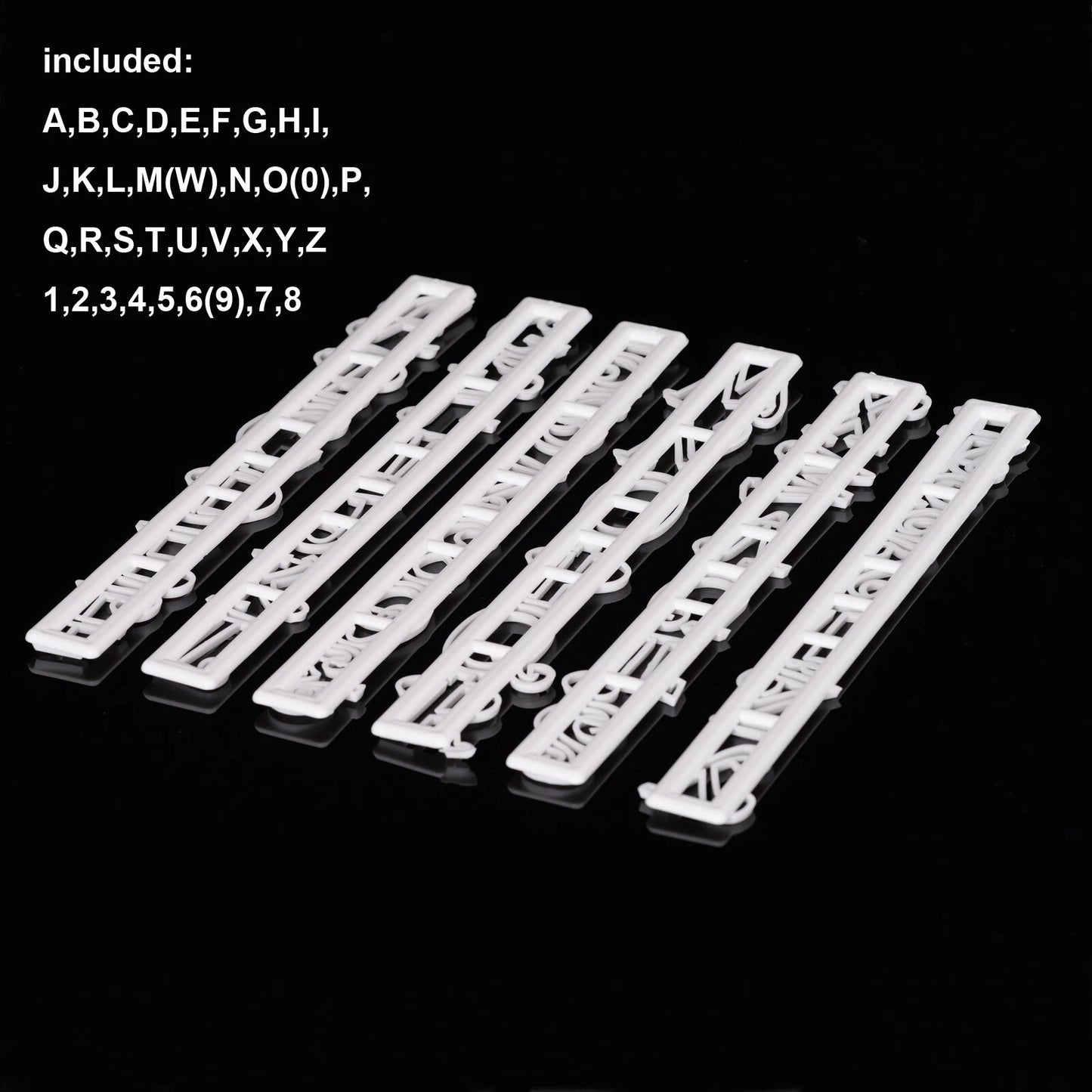 Fondant Cake Mould Alphabet Letter Number Cookie Embosser Baking DIY Birthday