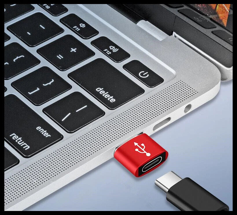 USB Type A Male to USB C Type C Female Charging Port Adapter Fast Converter