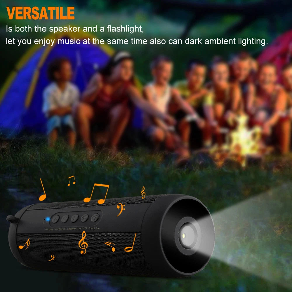 Wireless Bluetooth Speaker Portable Stereo Music Waterproof AUX/TF/FM/Radio