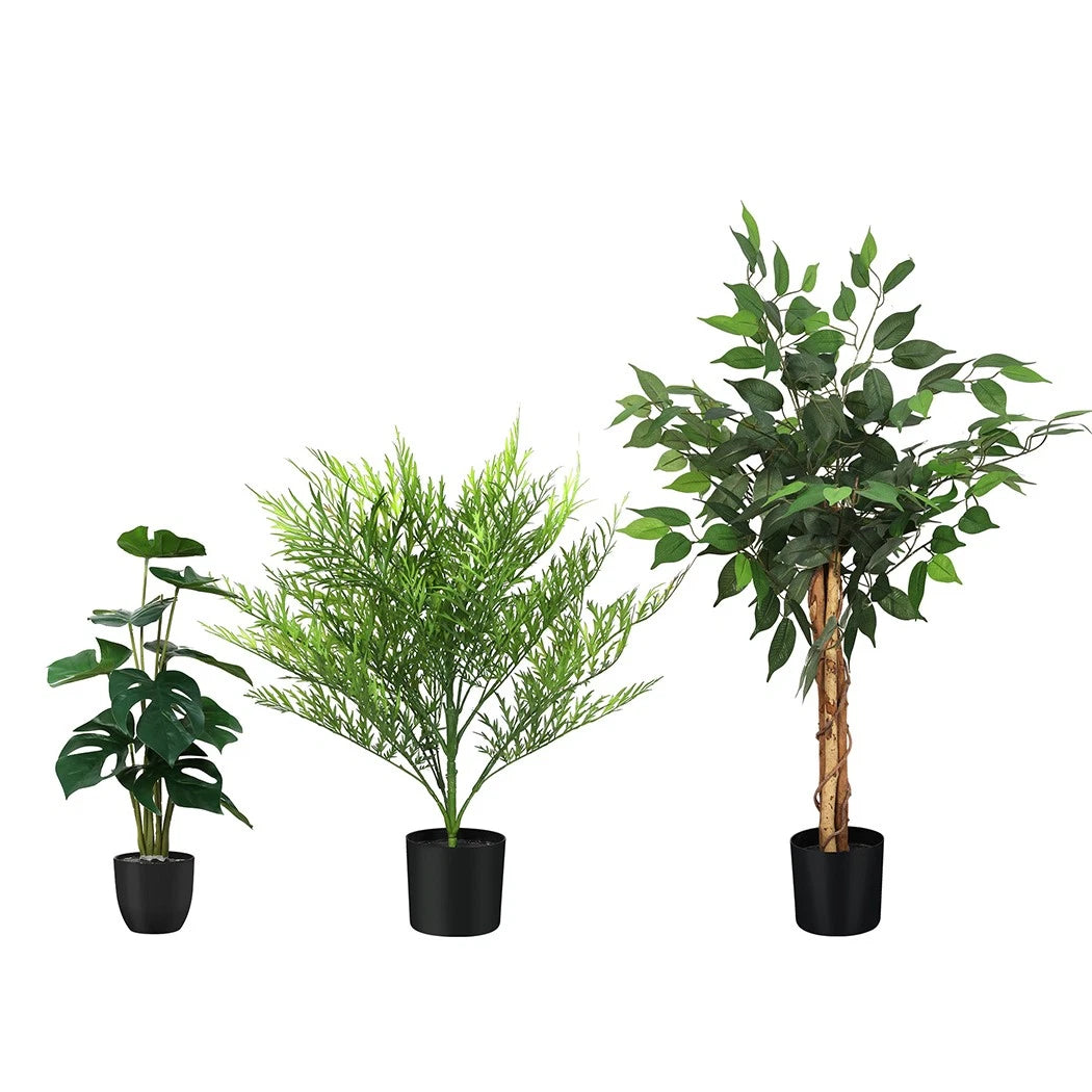 Lambu Artificial Plants Palm in Pot Fake Tree Lifelike Home Office Decor Indoor