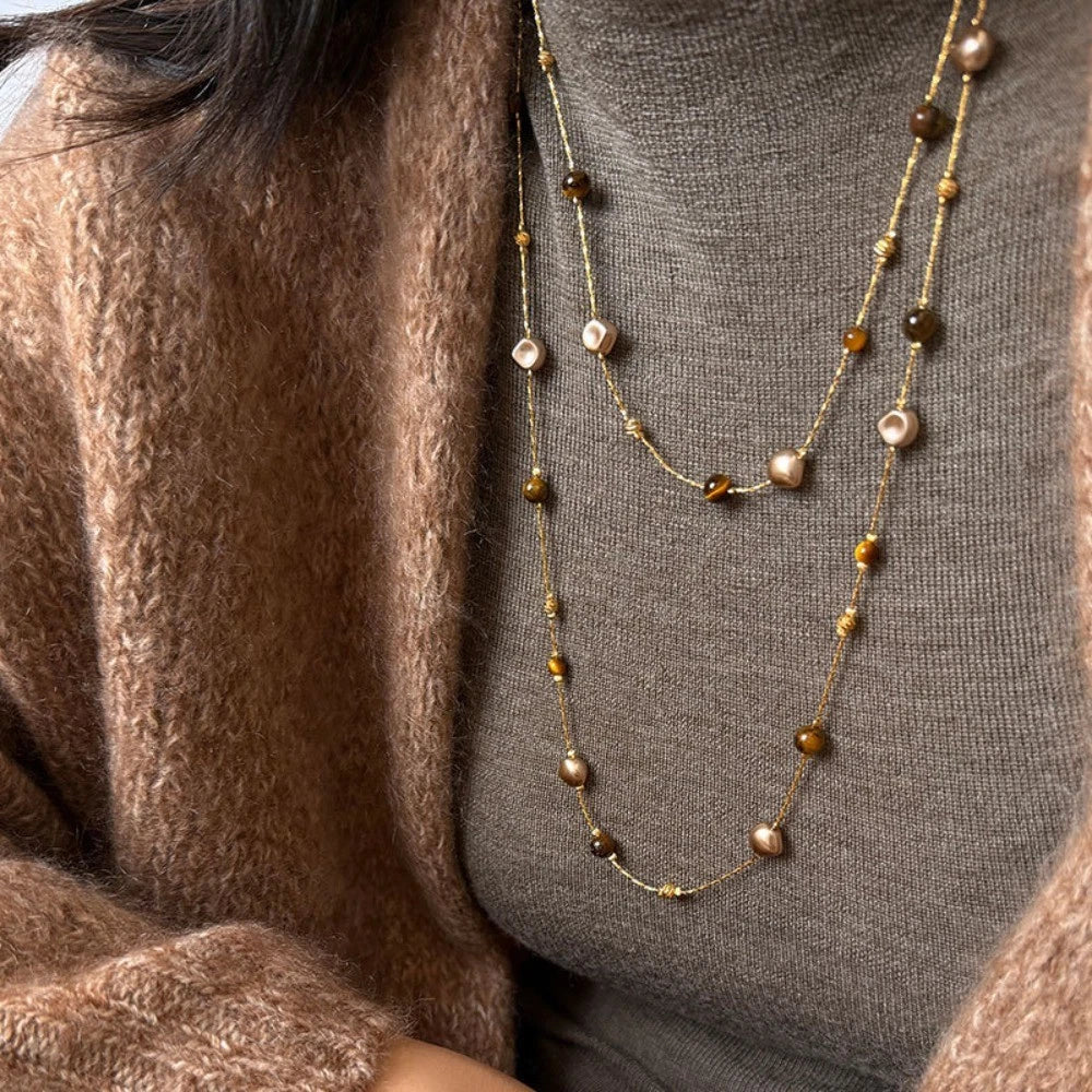 Colorful Long Sweater Chain Long Length Beaded Sweater Chain  Women's Jewelry