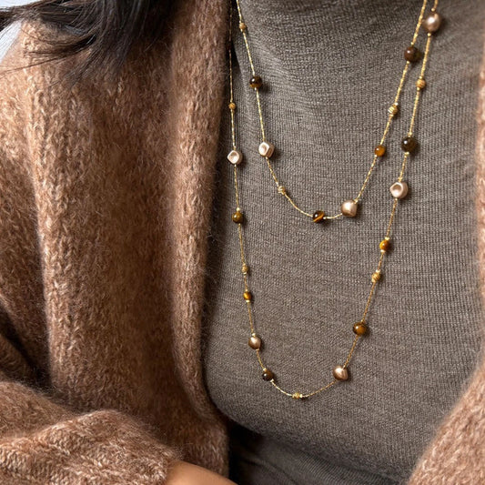 Colorful Long Sweater Chain Long Length Beaded Sweater Chain  Women's Jewelry