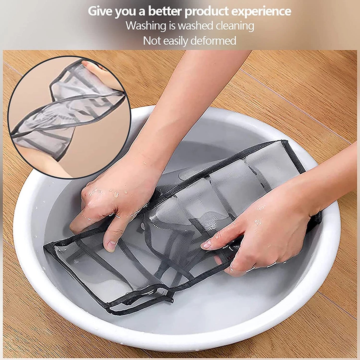 Foldable Clothes Drawer Organizer Mesh Storage Box Closet Wardrobe Jeans T-Shirt