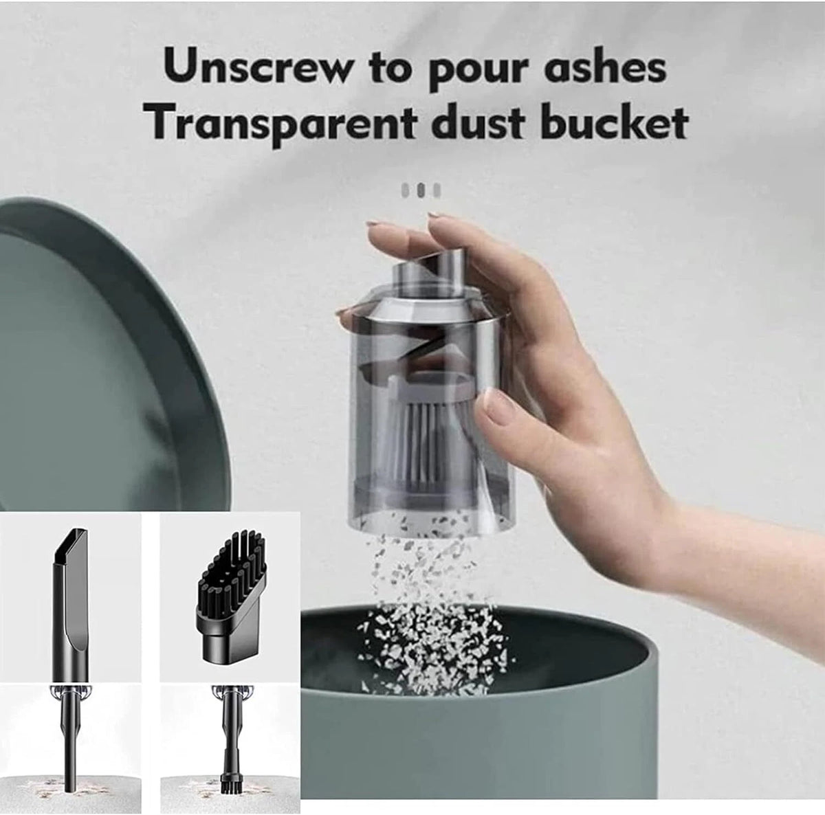 95000PA Wireless Car Vacuum Cleaner Handheld Vaccum Mini Power Suction Dust Blow