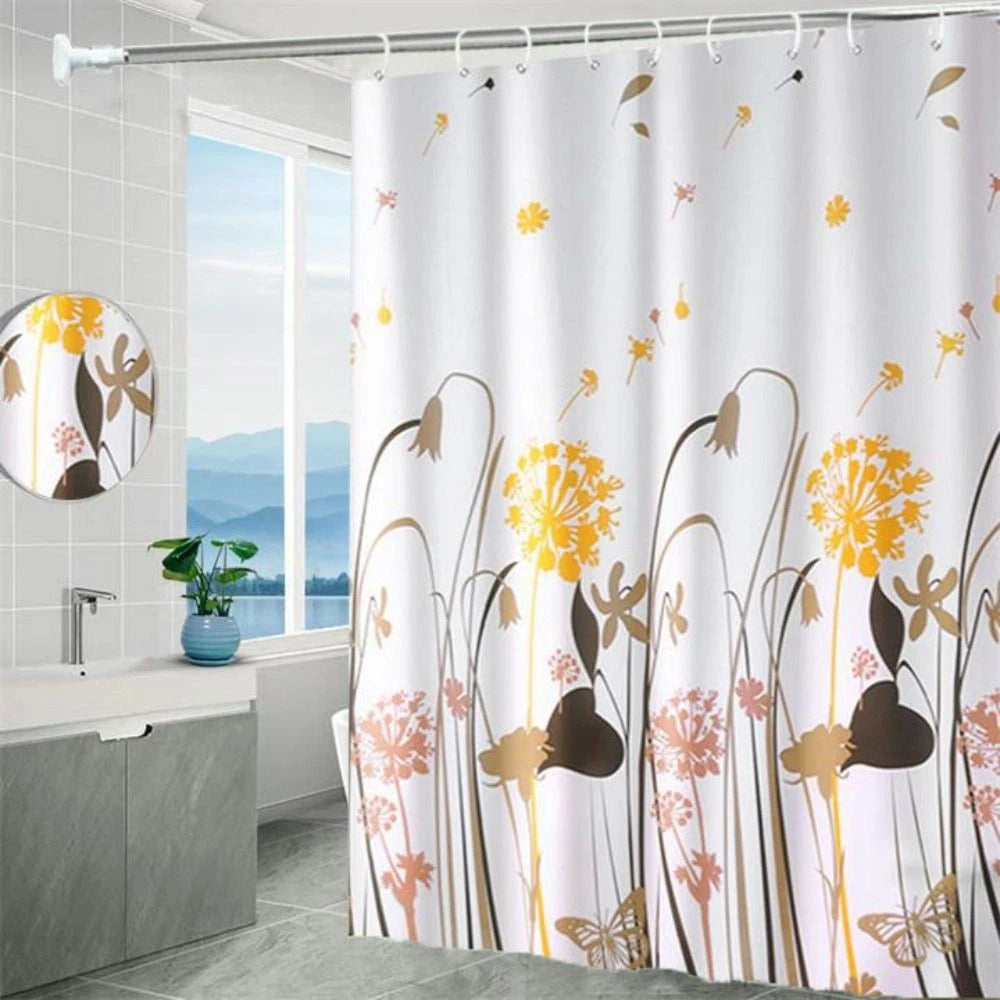 Mildew Proof Bathroom Curtain Waterproof Printed Shower Curtain