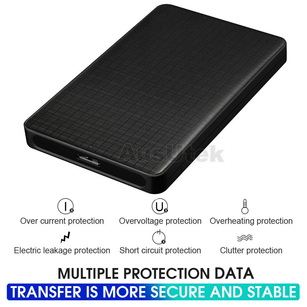 NEW USB 3.0 Portable External Hard Drive Disk Case Slim SATA Storage Box Device