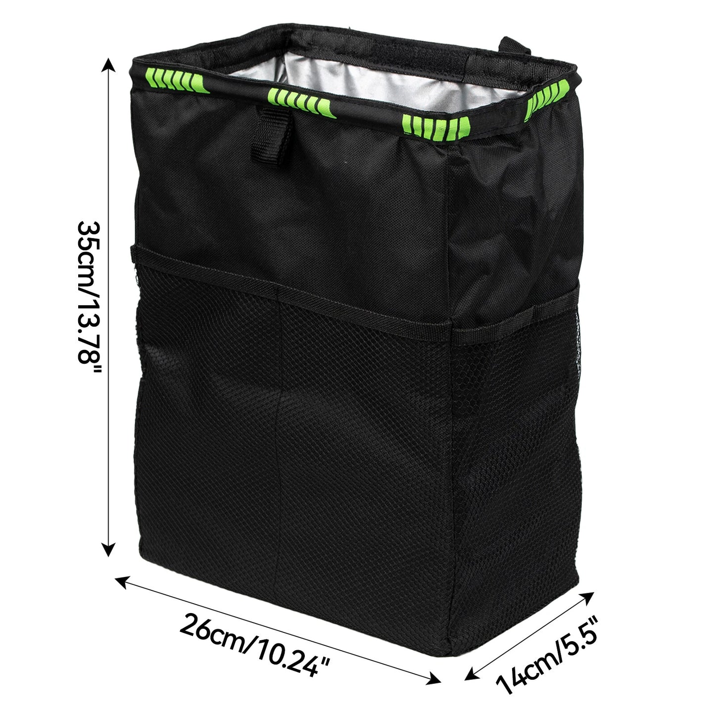 Waterproof Car Trash Bag Litter Can Garbage Waste Bin Seat Organizer Storage Box