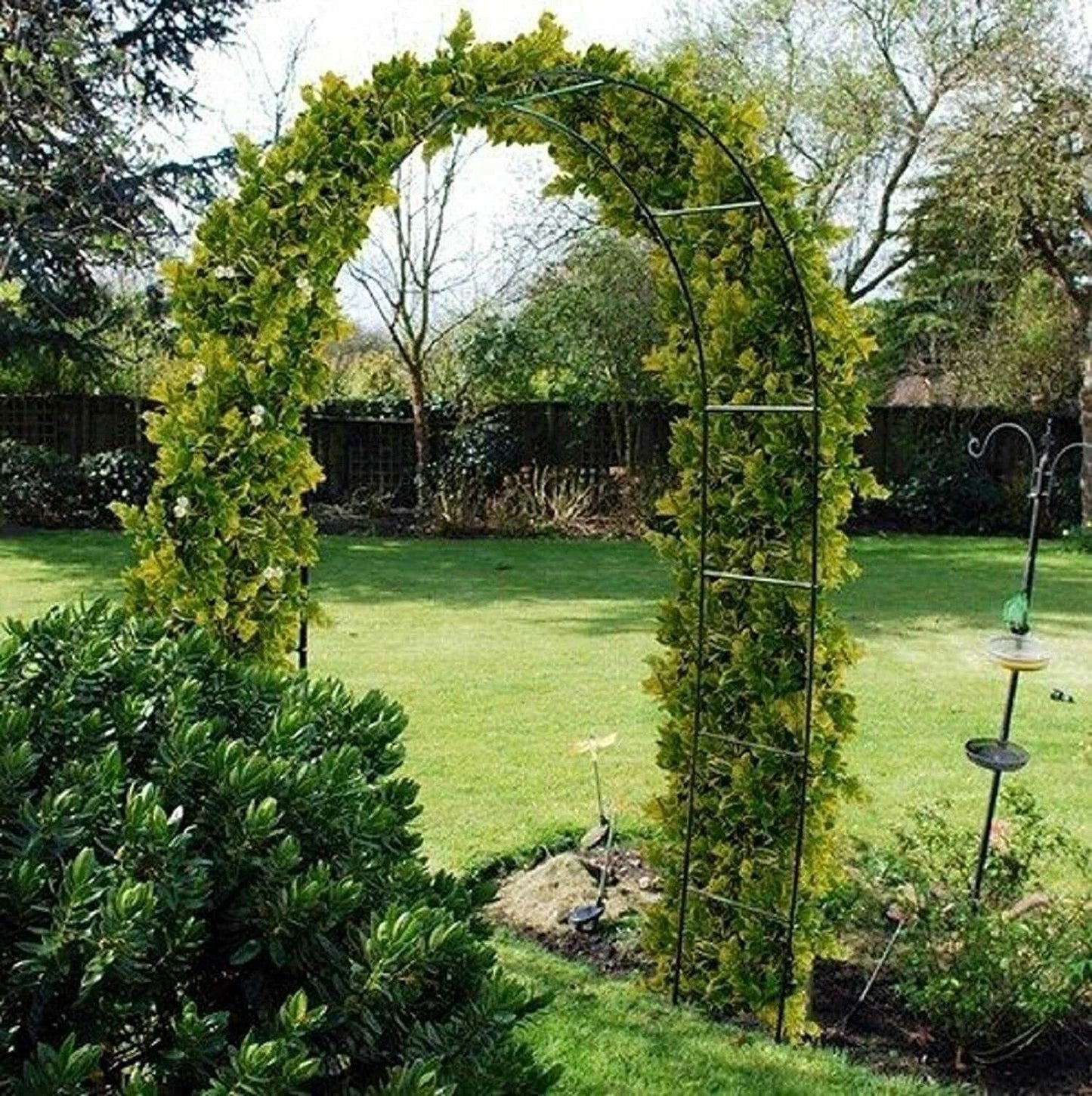 Garden Arch Wedding Archway Trellis Climbing Plants Support with Base