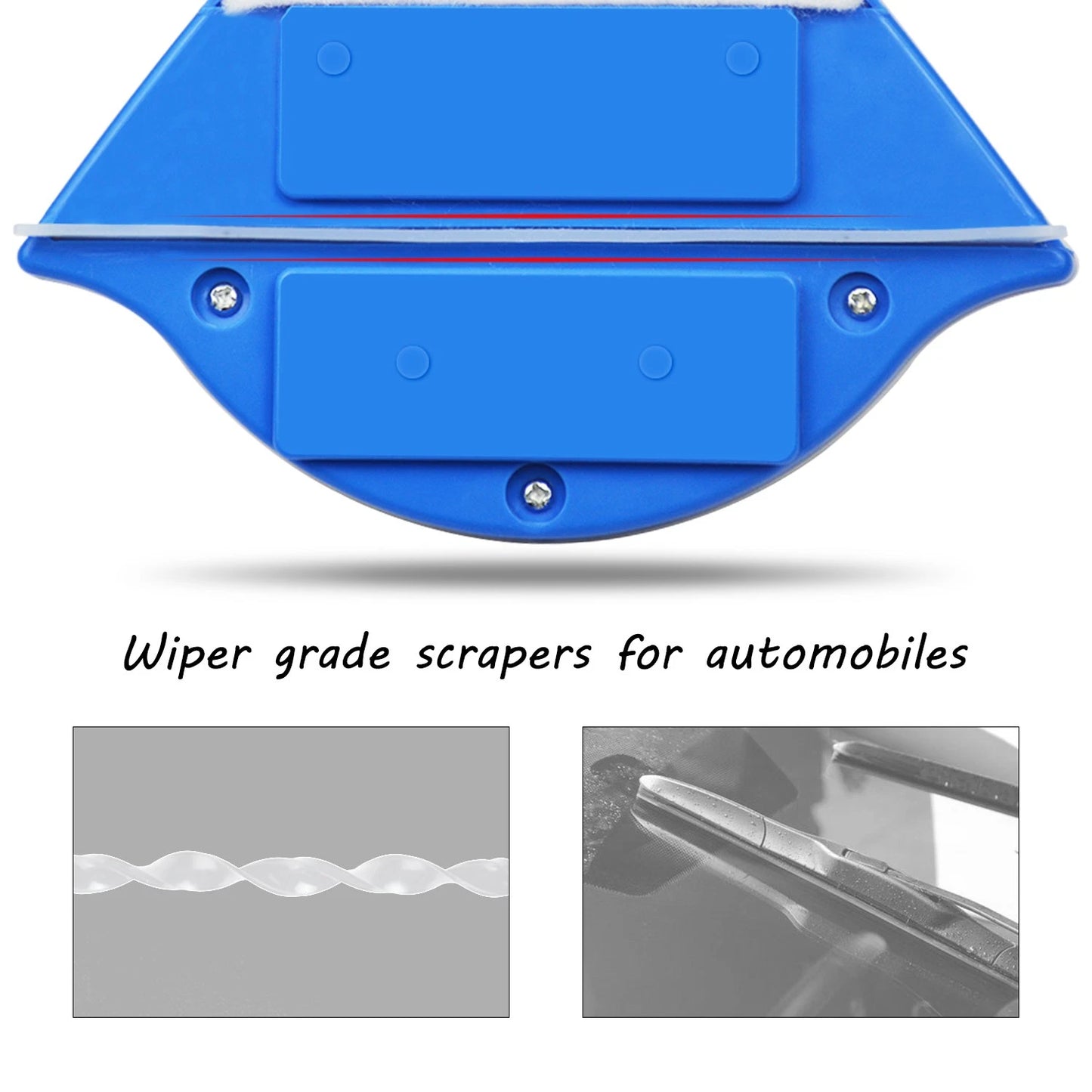 Magnetic Window Double Side Glass Wiper Cleaner Surface Cleaning Brush Car Tool