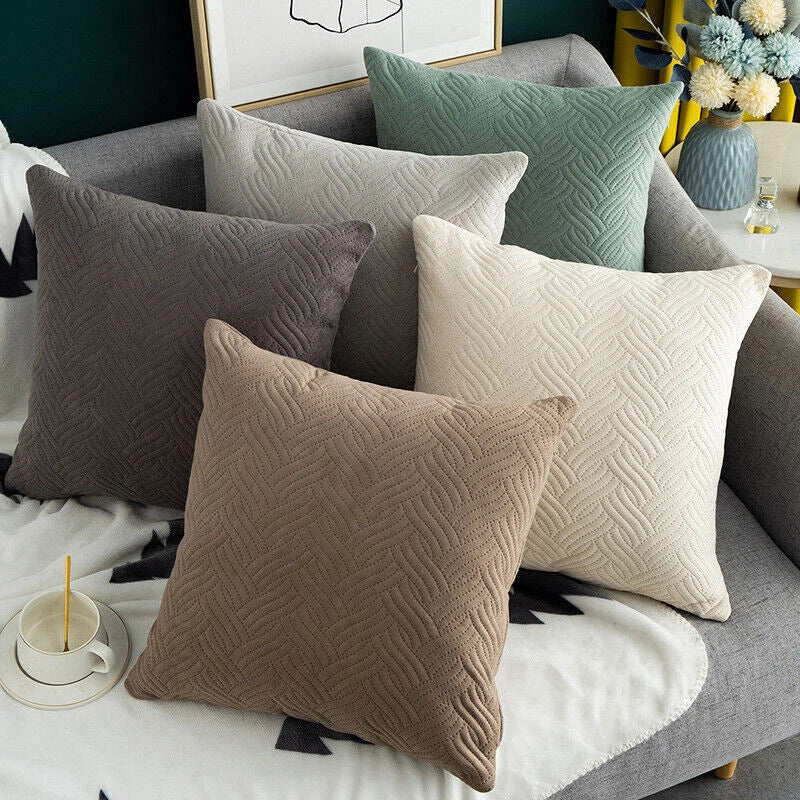 Home Decor Velvet Cushion Cover 1Pc Soft Square Pillowcase Modern Luxurious