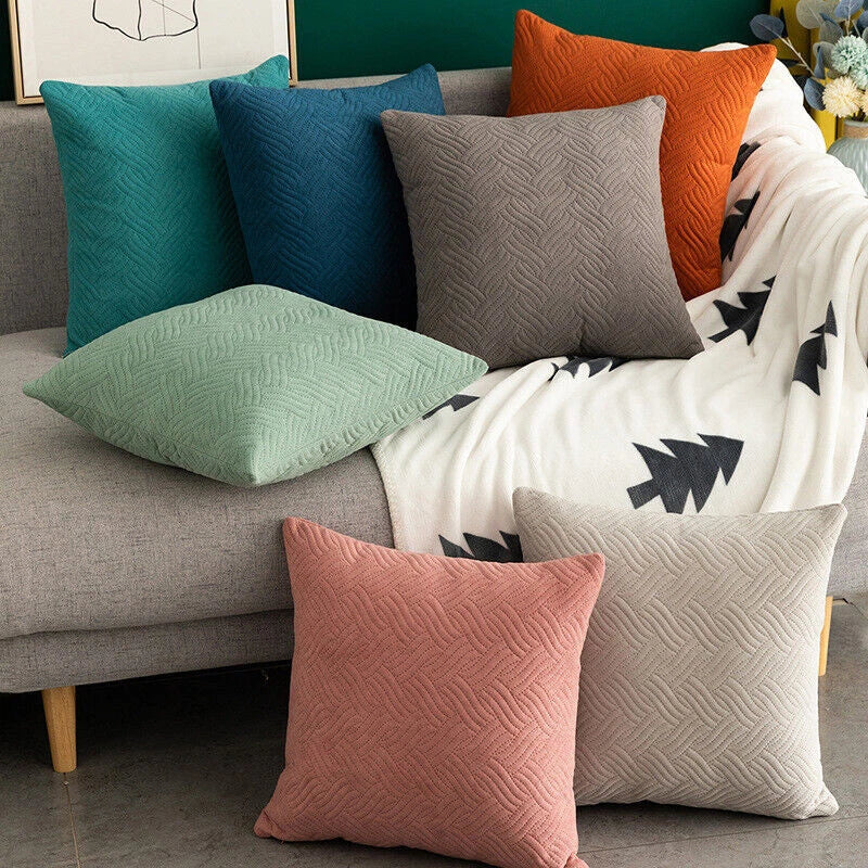 Home Decor Velvet Cushion Cover 1Pc Soft Square Pillowcase Modern Luxurious