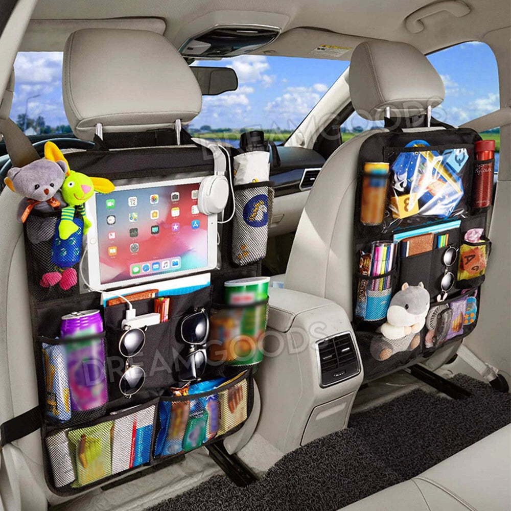 2PCS Car Seat Back Organiser Multi Pocket Storage Bag Pouch Holder Interior Tidy