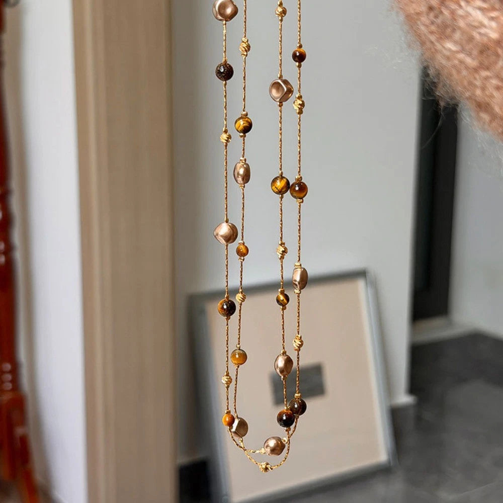 Colorful Long Sweater Chain Long Length Beaded Sweater Chain  Women's Jewelry