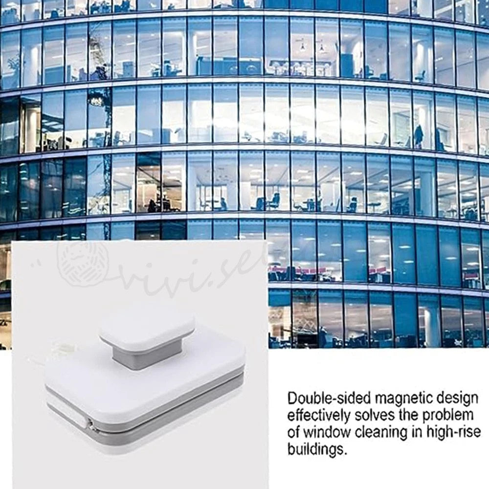 Magnetic Window Cleaner Glass Brush Wiper Washing Double Side Cleaning Tools AU