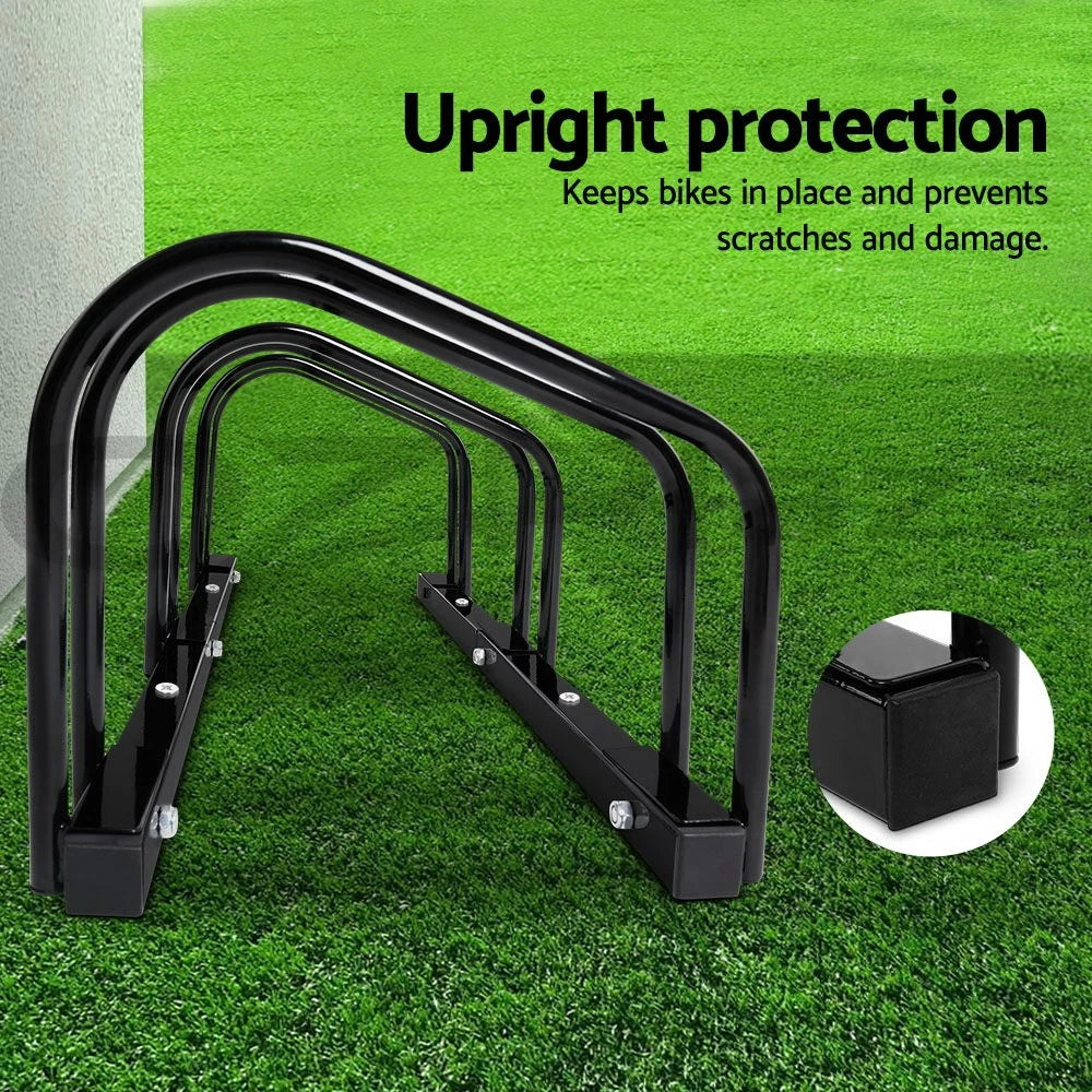 3 Bike Stand Rack Bicycle Floor Parking Holder Cycling Instant Storage Portable