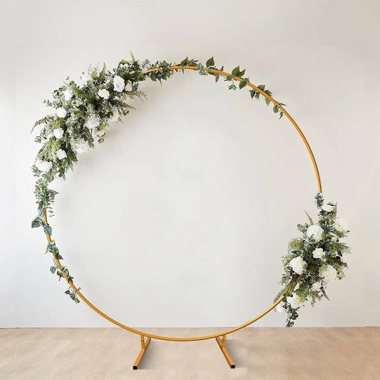 2M Round Wedding Balloon Arch Backdrop Stand Flower Party Decoration Background