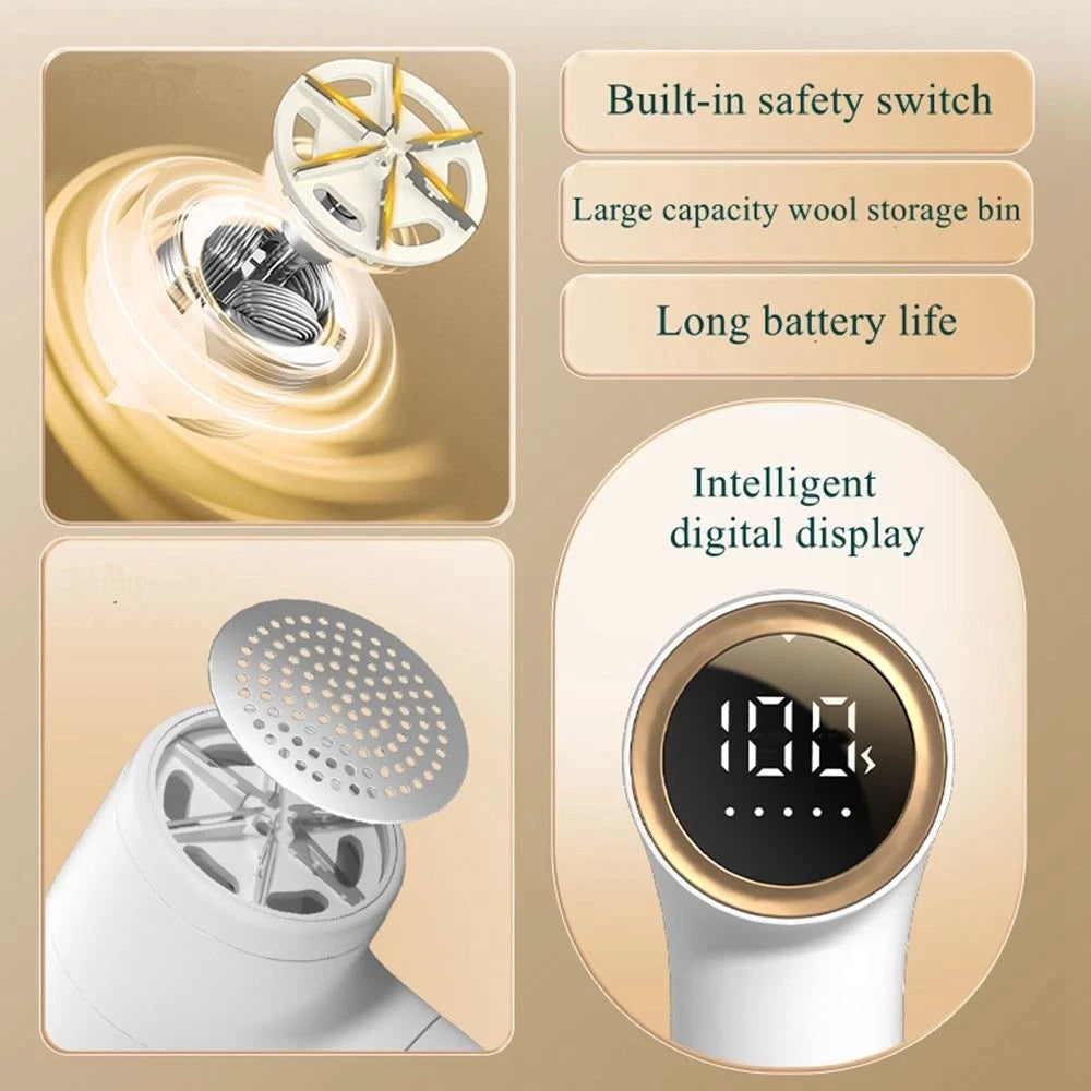 Electric Lint Remover Clothes Cleaner Fabric Shaver USB Rechargeable Defuzzer AU
